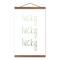 Simple Lucky Ombre Hanging Canvas 12" x 18" Teak Hanging Canvas